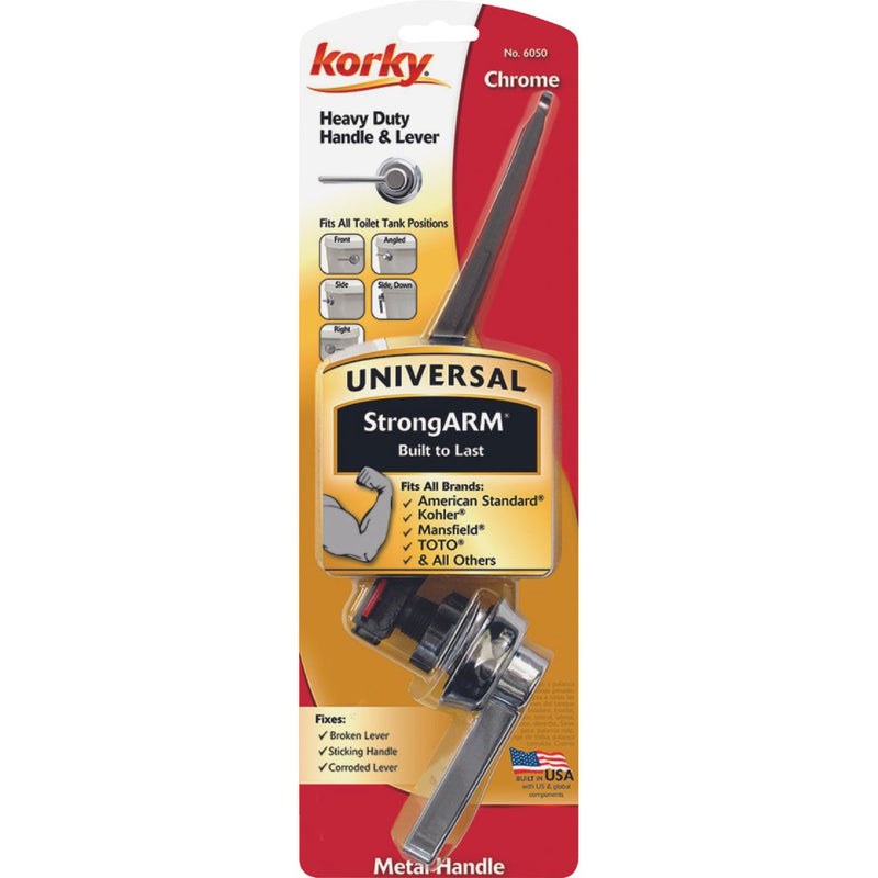 Korky StrongARM Universal Chrome Tank Lever with Classic Style Handle