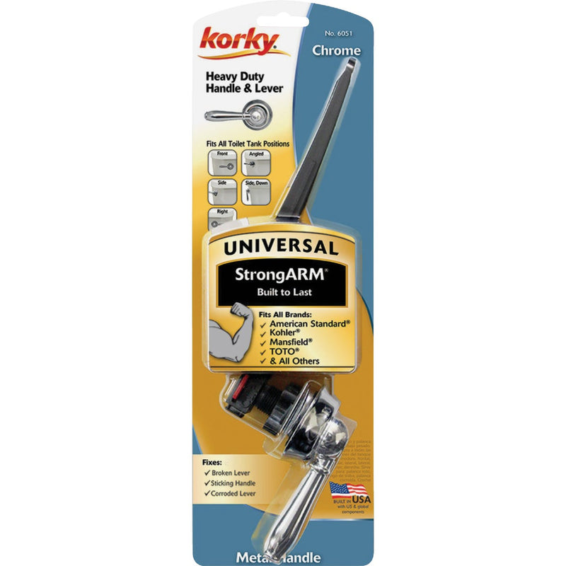 Korky StrongARM Universal Chrome Tank Lever with Faucet Style Handle
