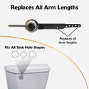 Korky StrongARM Universal Brushed Nickel Tank Lever with Classic Style Handle