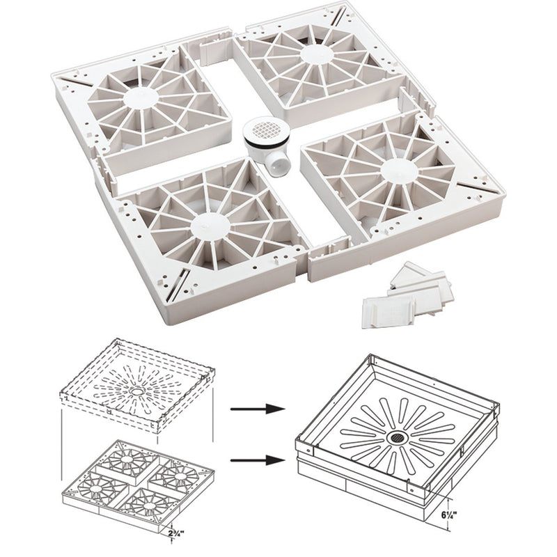 EL Mustee Durastall 2-3/4 In. Shower Base Extender