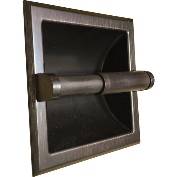 Home Impressions Aria Oil-Rubbed Bronze Recessed Toilet Paper Holder