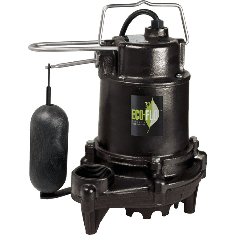 ECO-FLO 1/2 HP High Efficiency Cast Iron Submersible Sump Pump