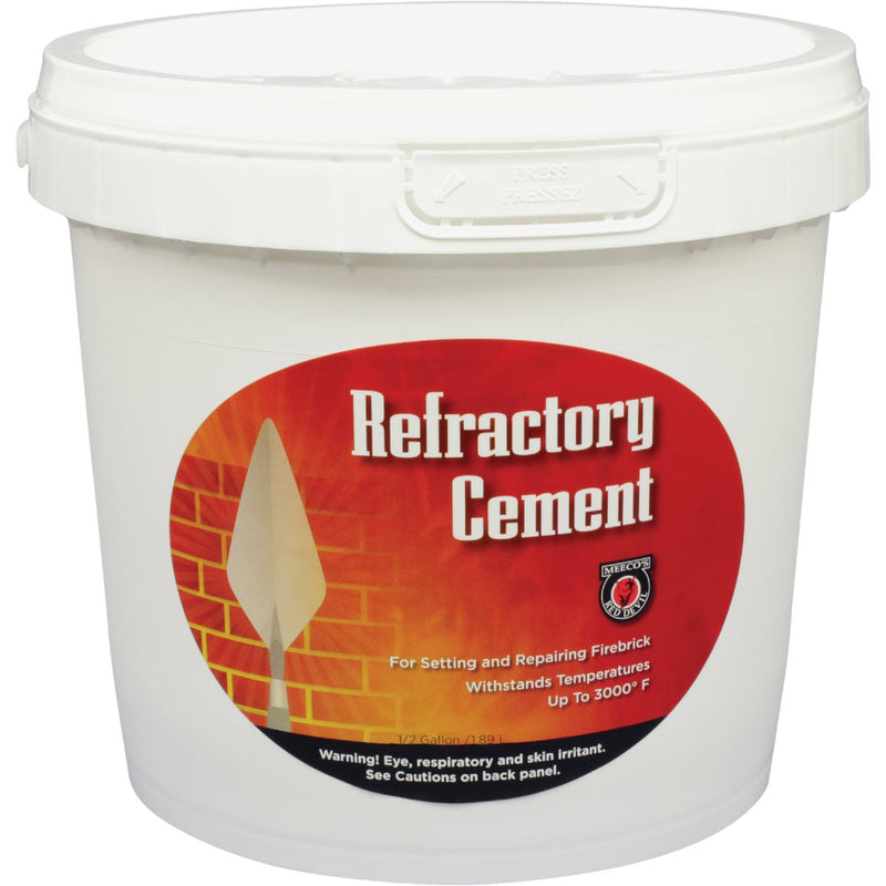 Meeco's Red Devil 1/2 Gal. Buff Refractory Furnace Cement