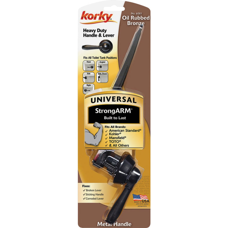 Korky StrongARM Universal Oil-Rubbed Bronze Tank Lever with Faucet Style Handle