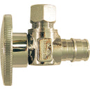 Apollo Retail 1/2 In. Barb x 3/8 In. Compression Chrome-Plated Brass Angle PEX-A Stop Valve