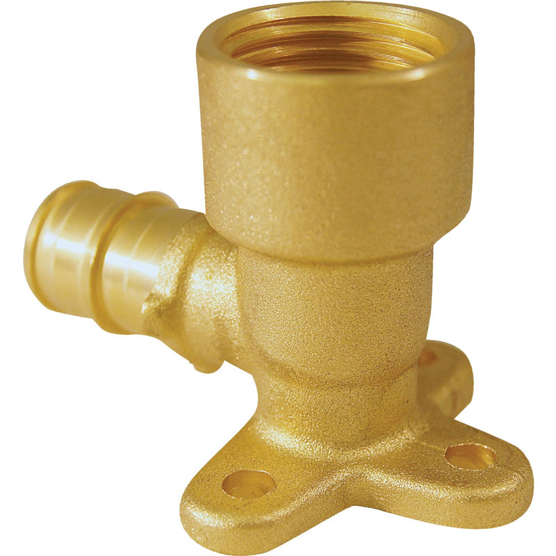 Apollo Retail 1/2 In. Barb x 1/2 In. FNPT 90 Deg. Brass Drop Ear PEX-A Elbow (1/4 Bend)