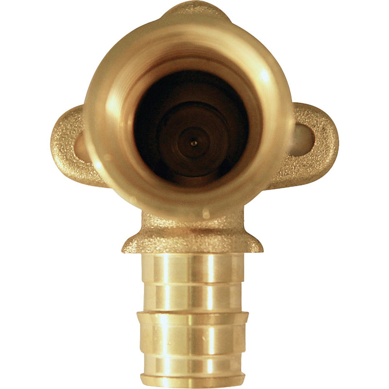 Apollo Retail 1/2 In. Barb x 1/2 In. FNPT 90 Deg. Brass Drop Ear PEX-A Elbow (1/4 Bend)