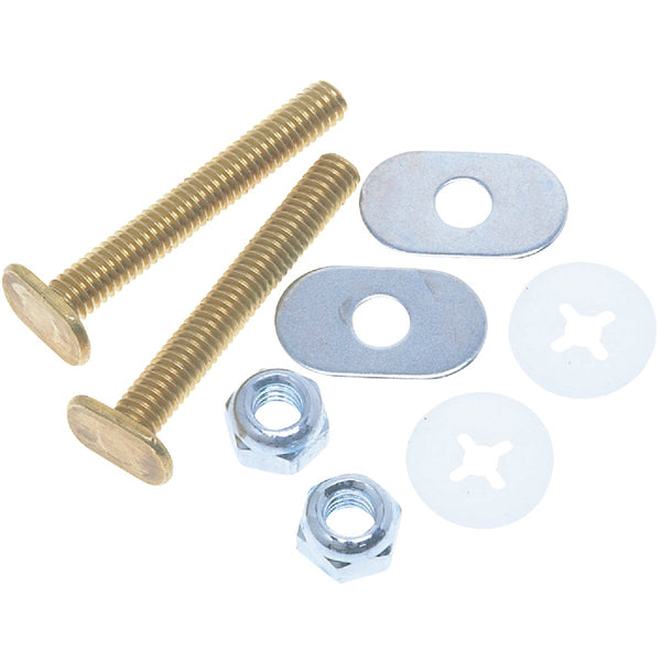 Do it Best 5/16 In. Brass Toilet Bolt Set