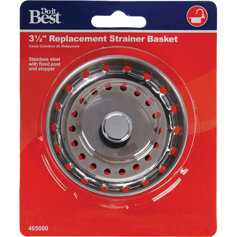 Do it 3-1/2 In. Stainless Steel Basket Strainer Stopper