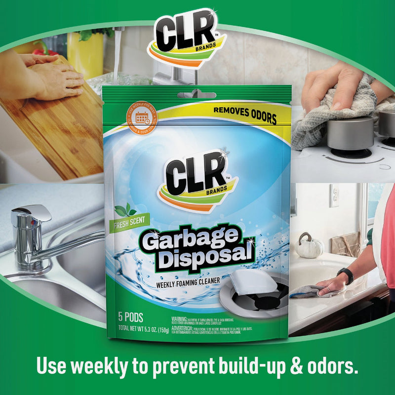 CLR Fresh & Clean Foaming Garbage Disposer Cleaner Pods (5-Count)