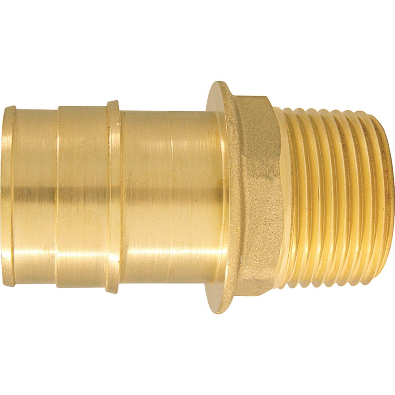 Apollo Retail 1 In. x 3/4 In. Brass Insert Fitting MIP PEX-A Adapter