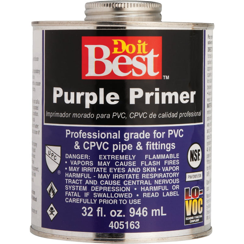 Do it Best 32 Oz. Purple Pipe and Fitting Primer for PVC/CPVC