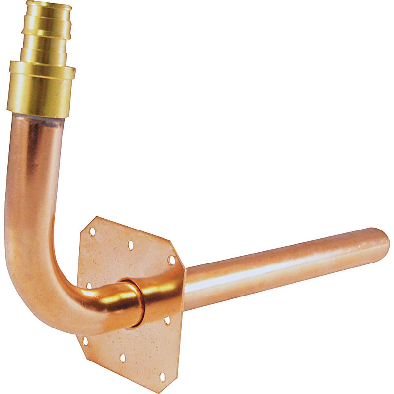 Apollo Retail 1/2 In. Barb x 4 In. x 8 In. Copper PEX A Stubout with Ear