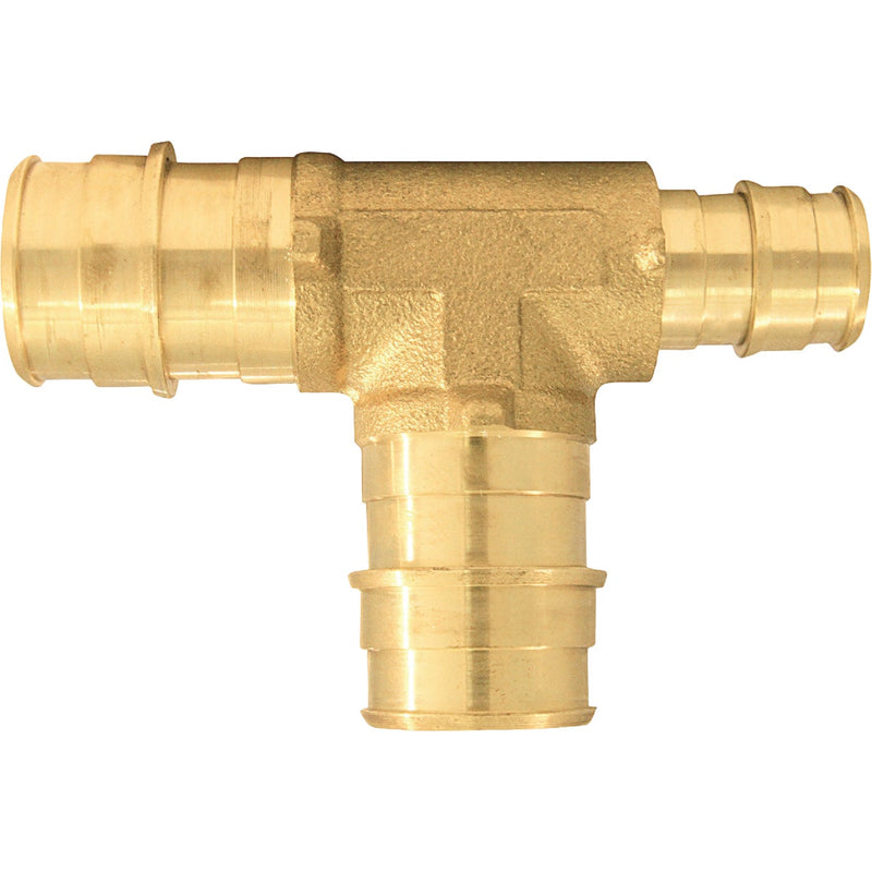 Apollo Retail 3/4 In. x 1/2 In. x 3/4 In. Barb Brass Reducing PEX-A Tee