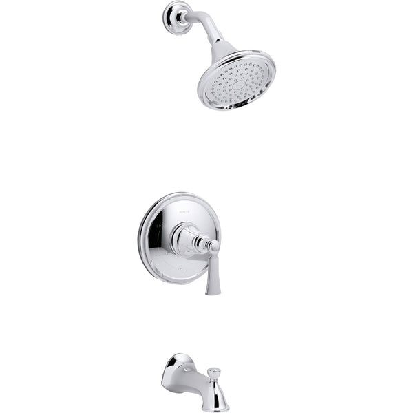 Kohler Elliston Chrome Single-Handle Lever Tub & Shower Faucet