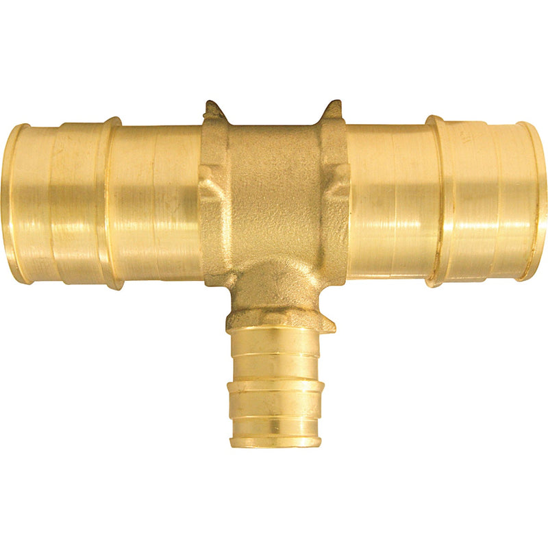 Apollo Retail 1 In. x 1 In. x 1/2 In. Barb Brass Reducing PEX-A Tee