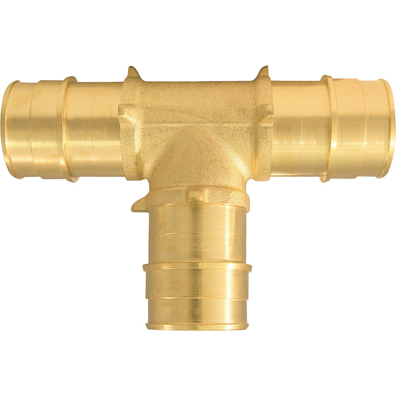 Apollo Retail 1 In. x 1 In. x 1 In. Barb Brass PEX-A Tee