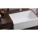 Elkay Fireclay 30 In. x 19-15/16 In. x 9-1/8 In. Single Bowl Farmhouse Kitchen Sink, White