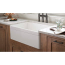 Elkay Fireclay 30 In. x 19-15/16 In. x 9-1/8 In. Single Bowl Farmhouse Kitchen Sink, White