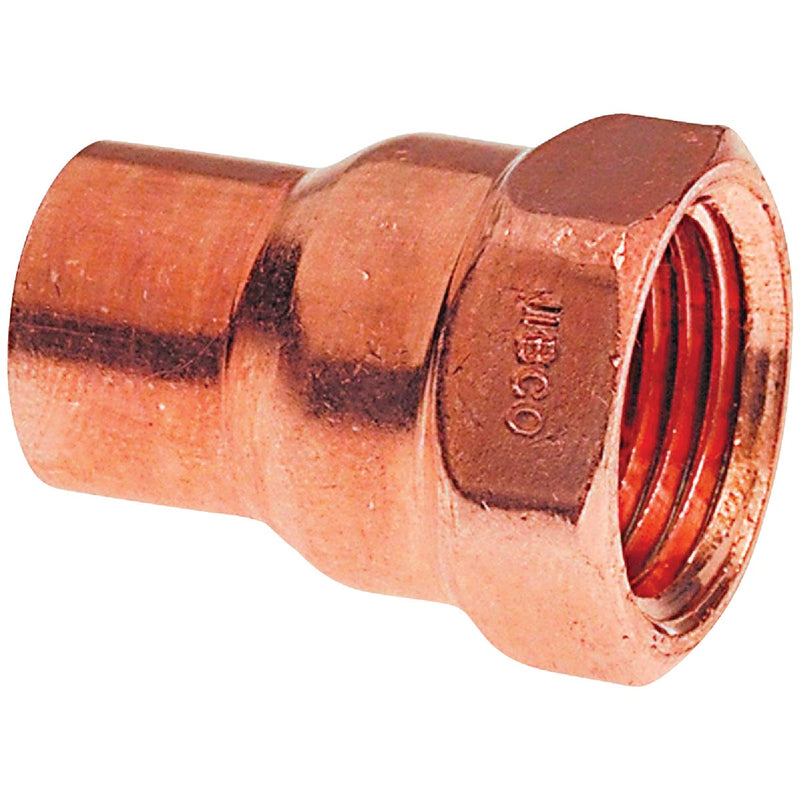 NIBCO 1/2 In. x 3/8 In. Female Copper Adapter