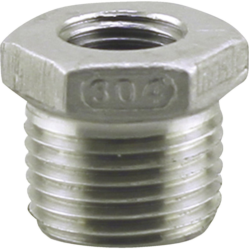 PLUMB-EEZE 1 In. MIP x 1/2 In. FIP Stainless Steel Bushing