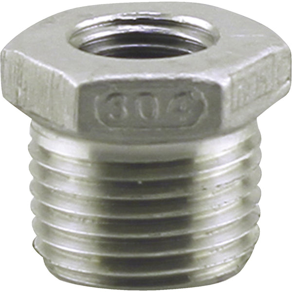 PLUMB-EEZE 1 In. MIP x 3/4 In. FIP Stainless Steel Bushing