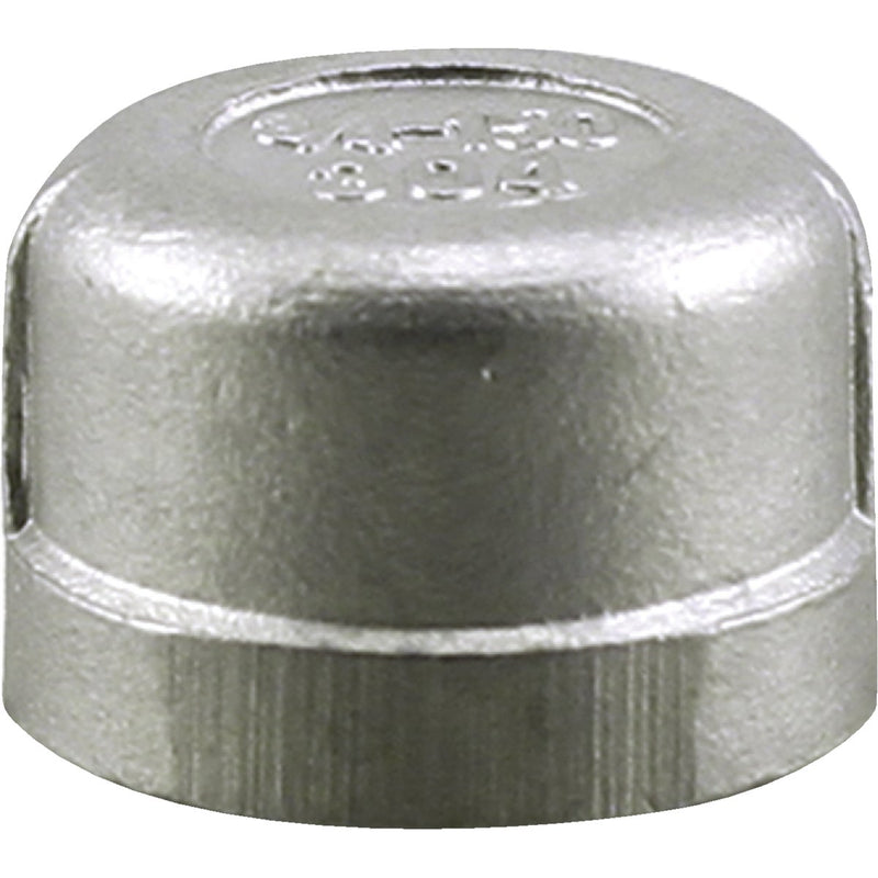 PLUMB-EEZE 1/2 In. FIP Stainless Steel Cap