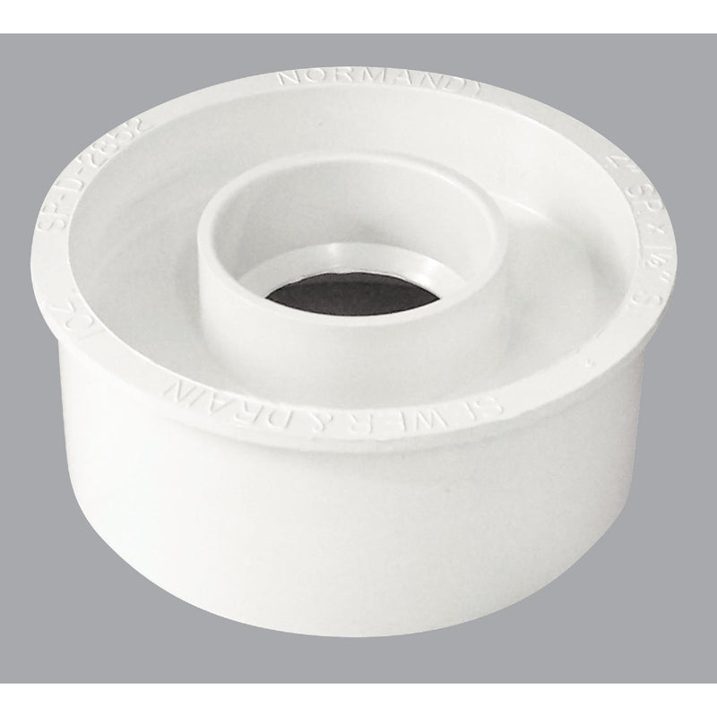 IPEX Schedule 40 4 In. to 1-1/2 In. PVC Sewer and Drain Bushing