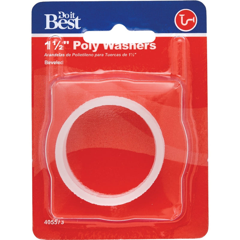 Do it Best 1-1/2 In. x 1-1/2 In. Clear Poly Slip Joint Washer (2-Pack)