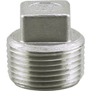 PLUMB-EEZE 3/8 In. MIP Square Head Stainless Steel Plug