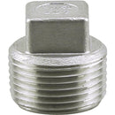 PLUMB-EEZE 3/4 In. MIP Square Head Stainless Steel Plug