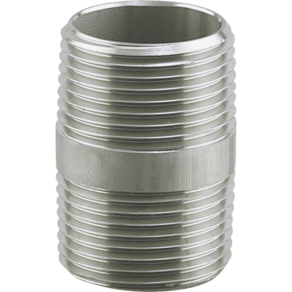 PLUMB-EEZE 3/4 In. MIP x 1-1/2 In. Stainless Steel Nipple