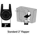 Korky 2 In. Universal Toilet Flapper with Chain