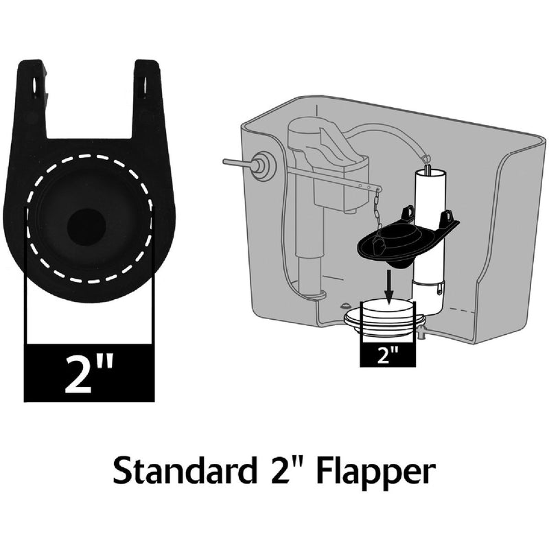 Korky 2 In. Universal Toilet Flapper with Chain