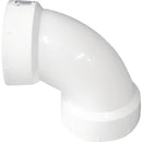 Charlotte Pipe 3 In. Schedule 40 90 Deg. Sanitary DWV PVC Elbow (1/4 Bend)