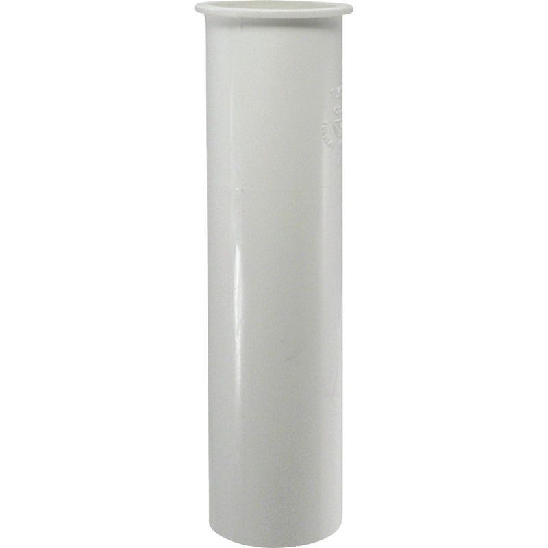 Keeney 1-1/2 In. x 6 In. White Plastic Flanged Sink Tailpiece