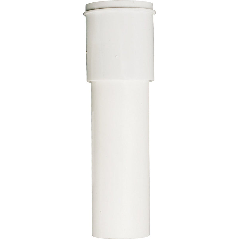 Keeney 1-1/2 In. x 6 In. White Plastic Extension Tube