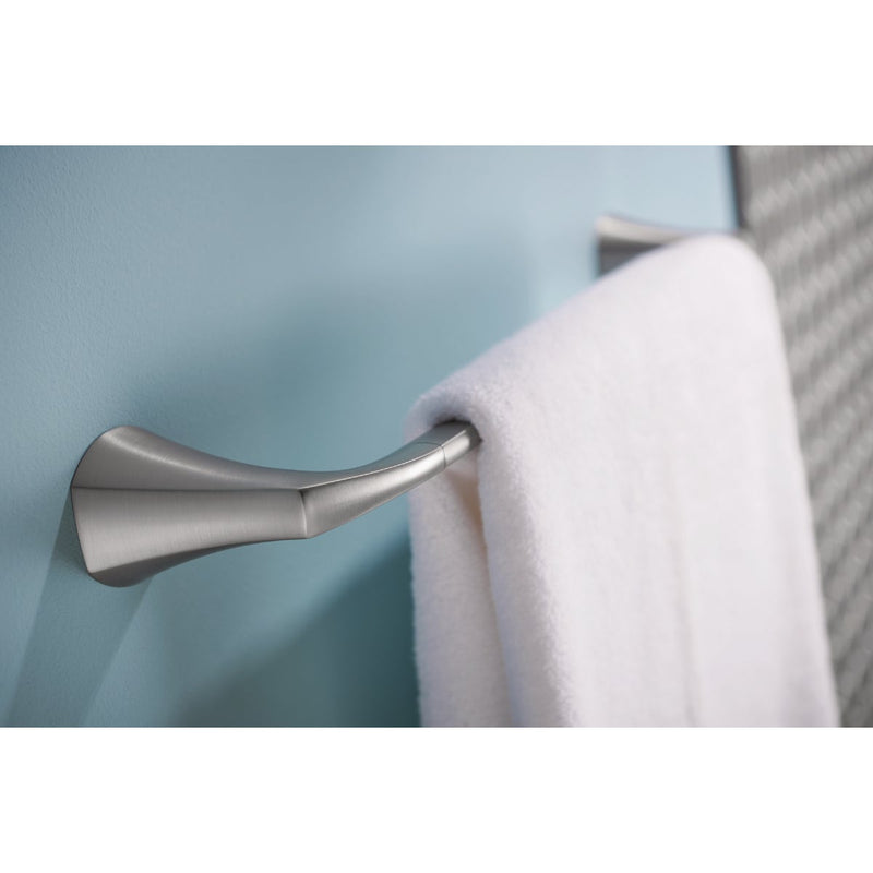 Moen Lindor 18 In. Towel Bar, Spot Resist Brushed Nickel