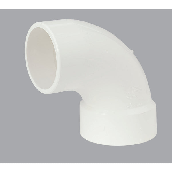 Charlotte Pipe 3 In. Schedule 40 90 Deg. DWV PVC Street Elbow (1/4 Bend)