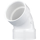 Charlotte Pipe 3 In. Schedule 40 60 Deg. DWV PVC Elbow (1/6 Bend)