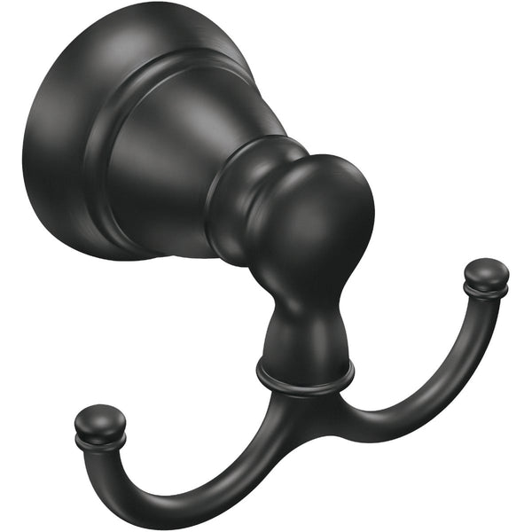 Moen Banbury Double Robe Hook, Matte Black