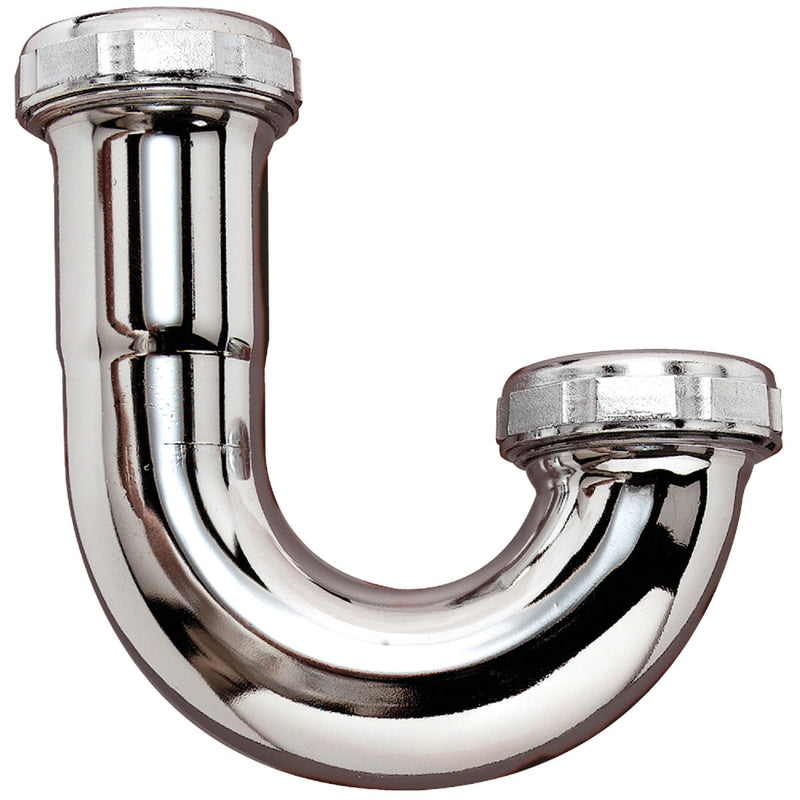 Keeney 1-1/4 In. Chrome Plated Brass J-Bend