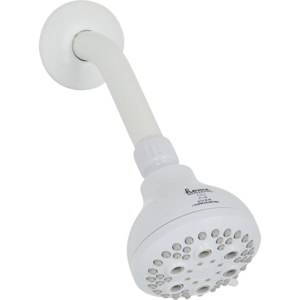 Home Impressions 5-Spray 1.8 GPM Fixed Shower Head, White