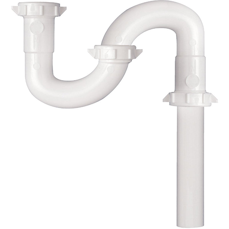 Keeney 1-1/2 In. x 20-1/2 In. White Plastic S-Trap