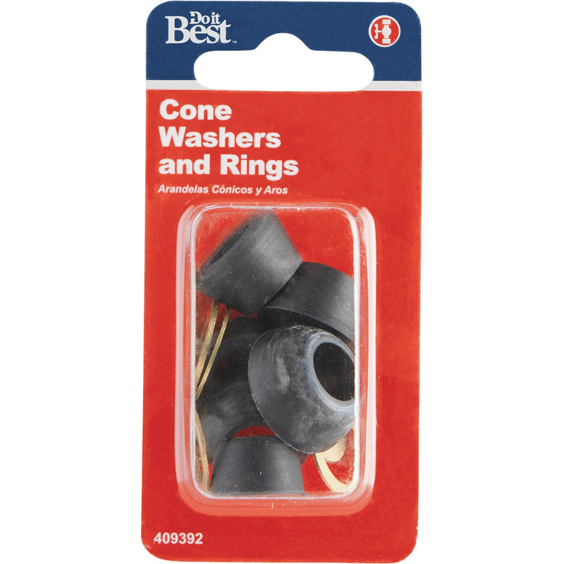 Do it Best Cone Shape Slip-Joint Washer And Friction Ring Assortment (15 Ct.)