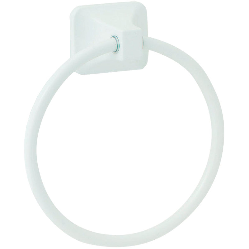 Home Impressions Vista White Towel Ring