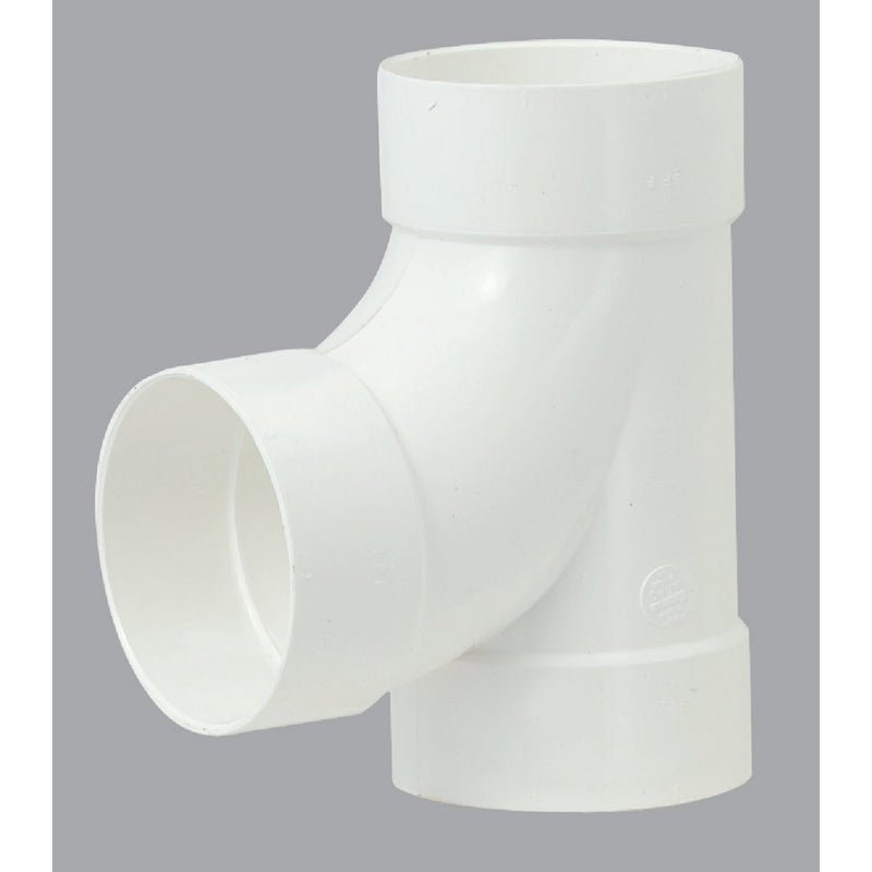 IPEX Sanitary Tee 4 In. PVC Sewer and Drain Tee