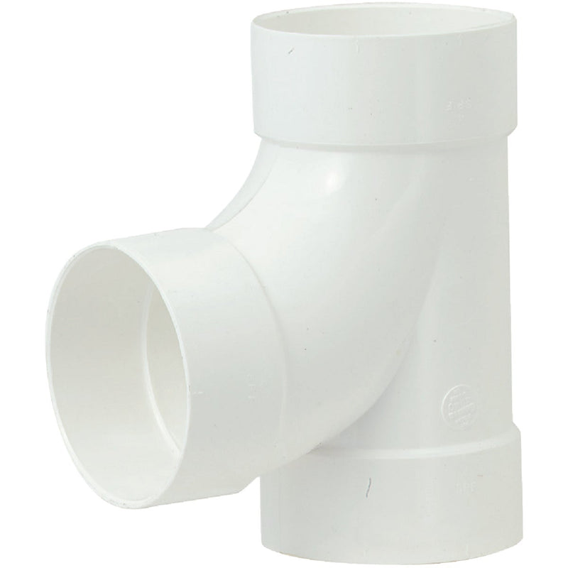 IPEX Sanitary Tee 4 In. PVC Sewer and Drain Tee