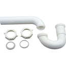 Do it Best 1-1/2 In. to 1-1/4 In. White Plastic P-Trap with Reducer Washer