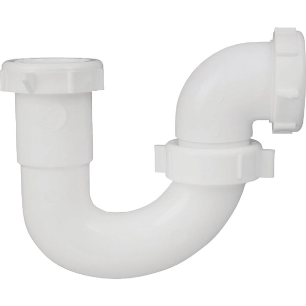 Do it Best 1-1/2 In. White Polypropylene Sink Trap with Reducer Washer